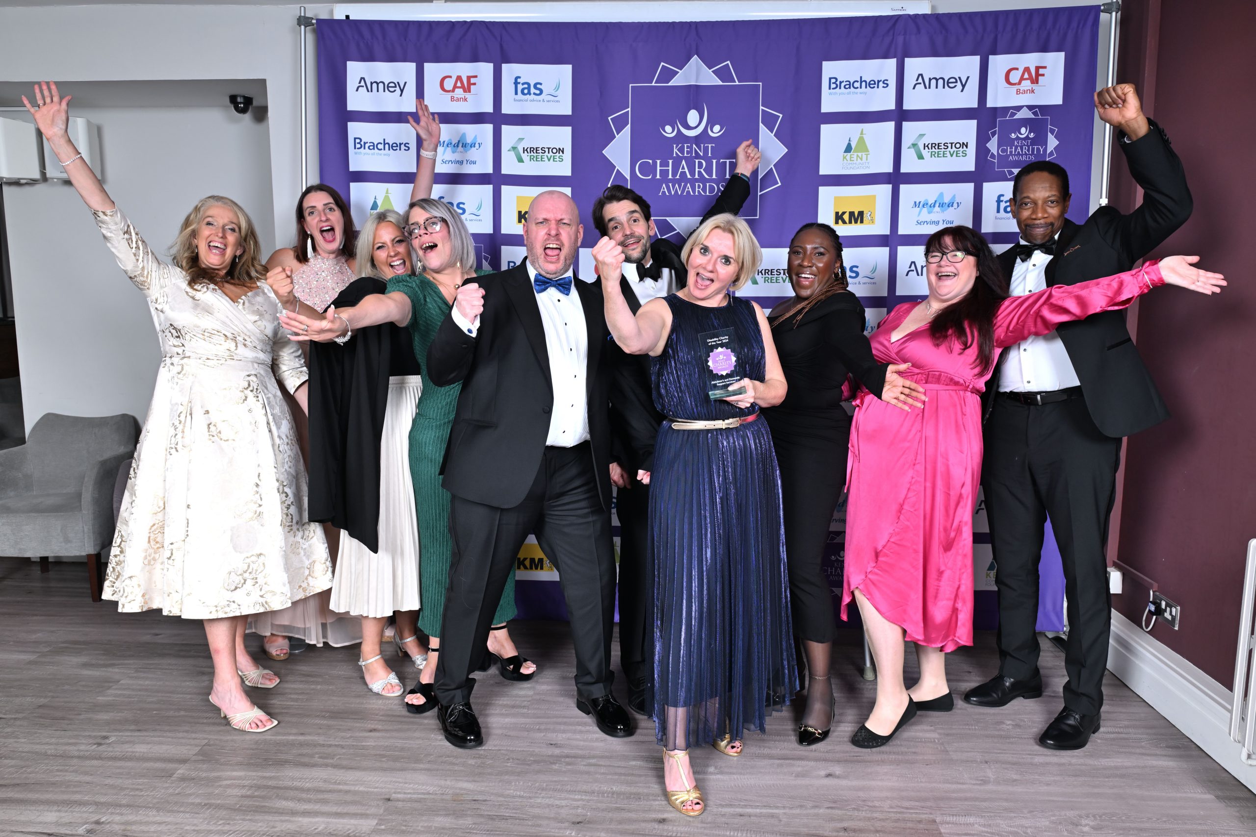 Kent Charity Awards
Corn Exchange, Rochester
Disability Charity of the Year, Alzheimer's and Dementia Support Services.
Picture: Simon Hildrew