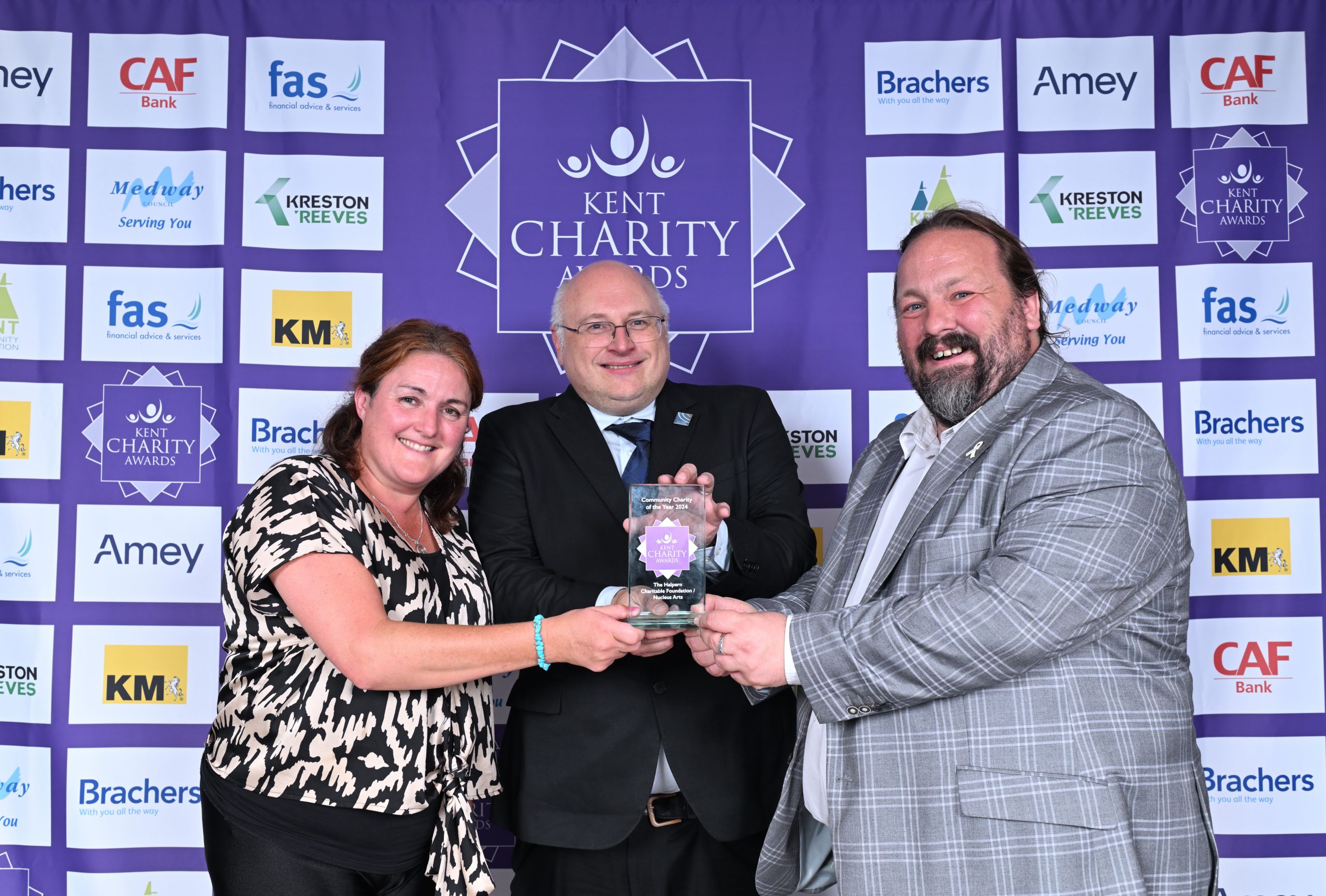 Kent Charity Awards
Corn Exchange, Rochester
Community charity of the year, The Halpern charitable trust.
Picture: Simon Hildrew